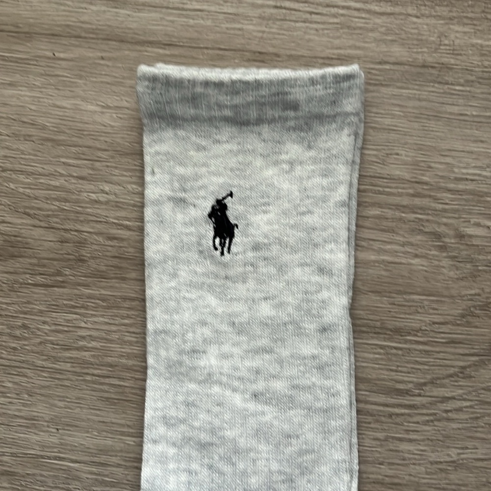 Women’s Polo by Ralph Lauren Socks: Gray Pair AND Blue Pair Included. - Picture 4 of 6